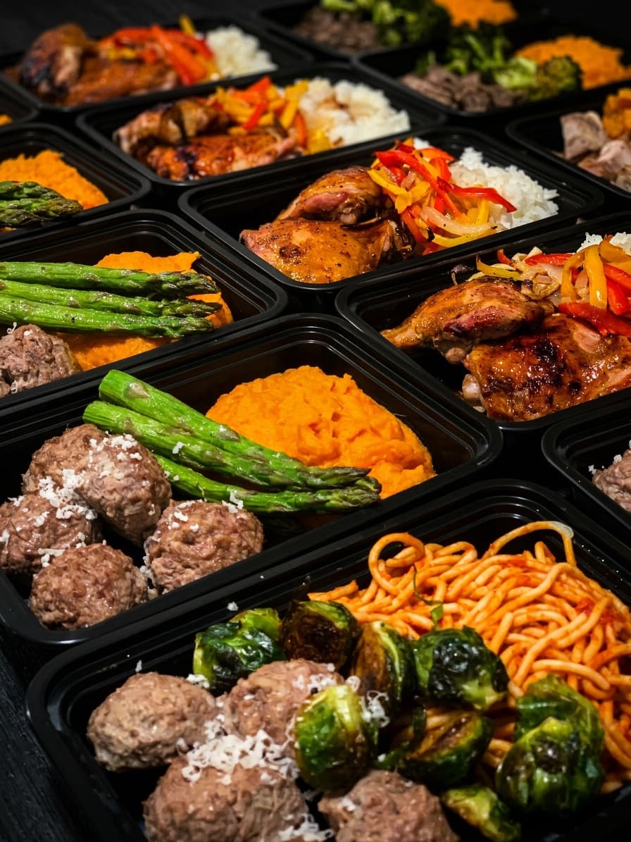 ABLTY game-day performance meal spread built for professional and collegiate athletes across the DMV