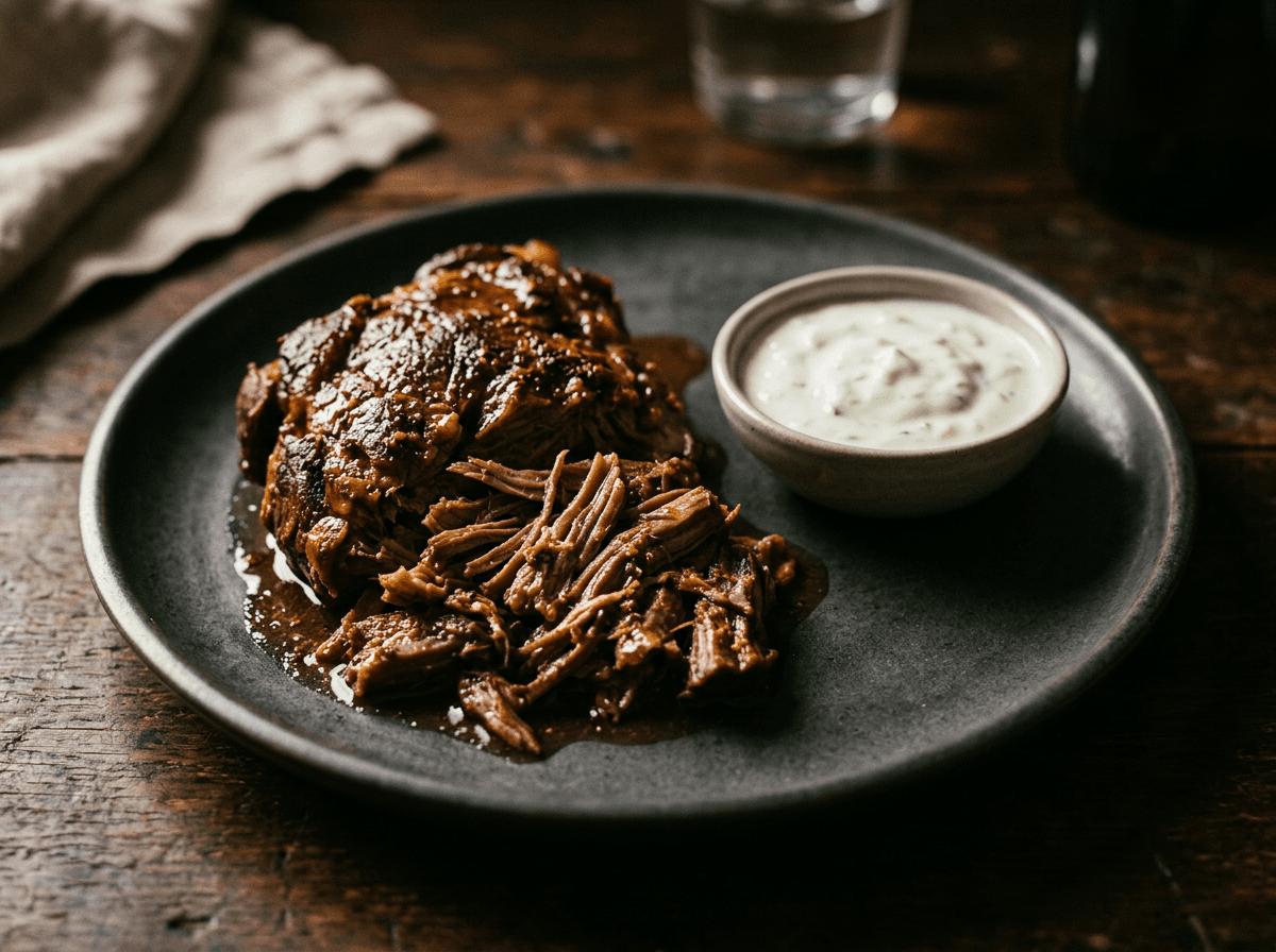 Gyro-Braised Lamb Shoulder — performance menu item by ABLTY