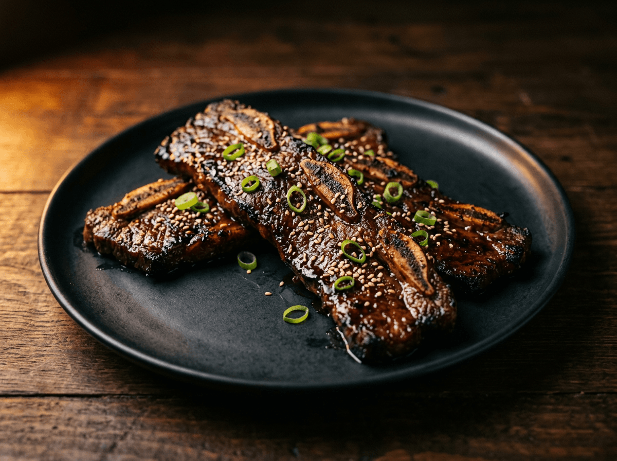 Korean Kalbi Short Ribs — performance menu item by ABLTY