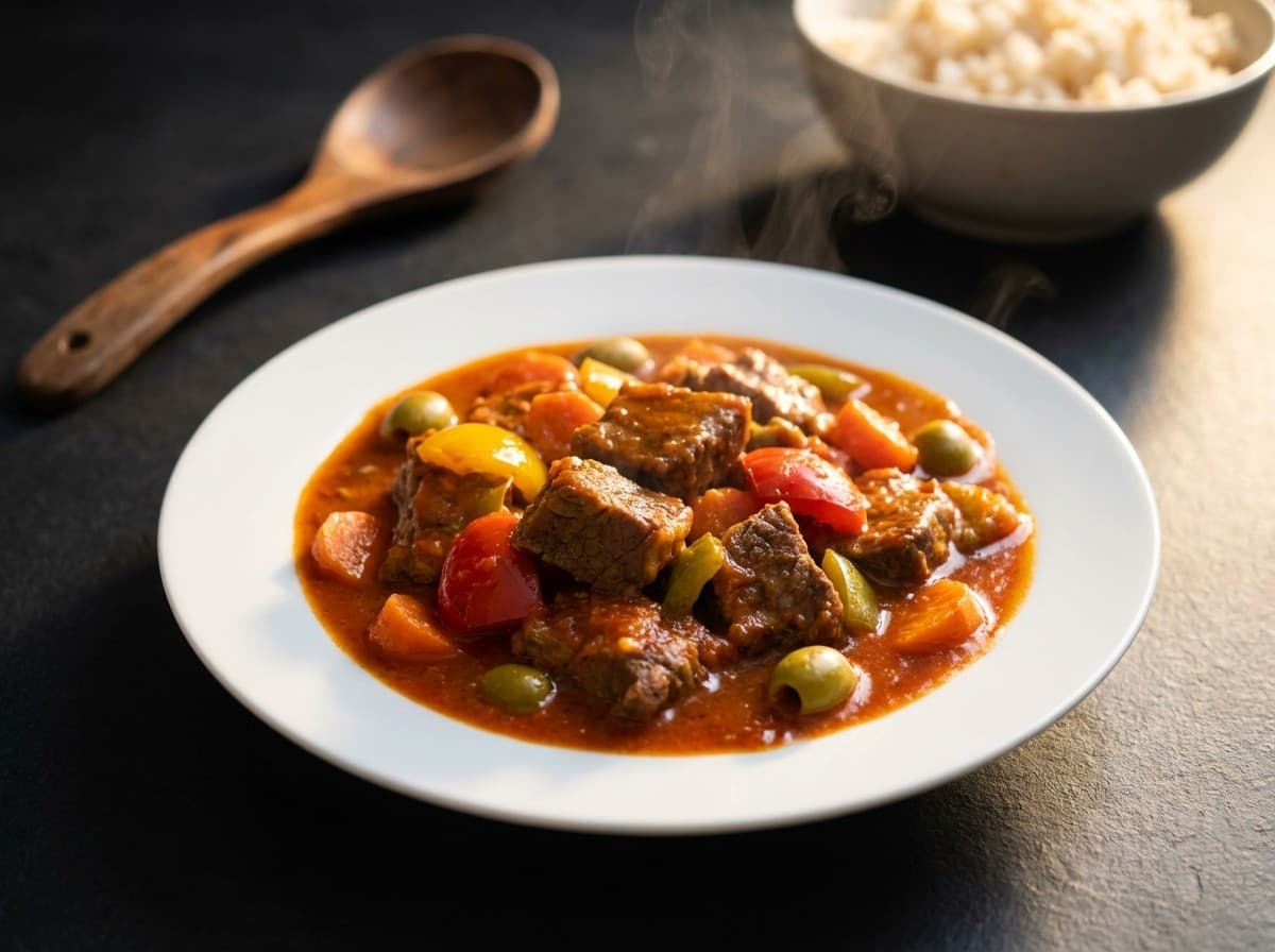 Filipino Caldereta — performance menu item by ABLTY