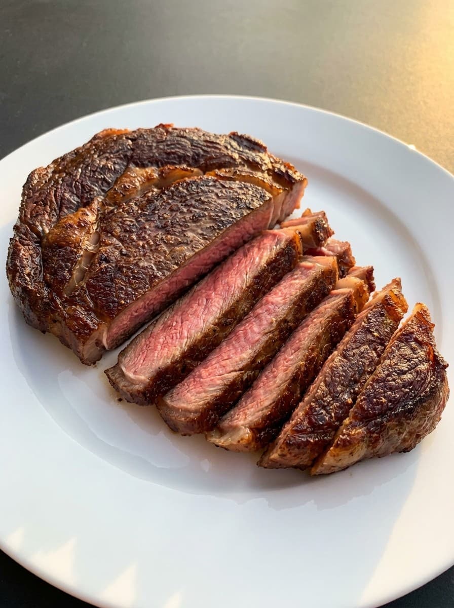 Cooked Grass-Fed Steak